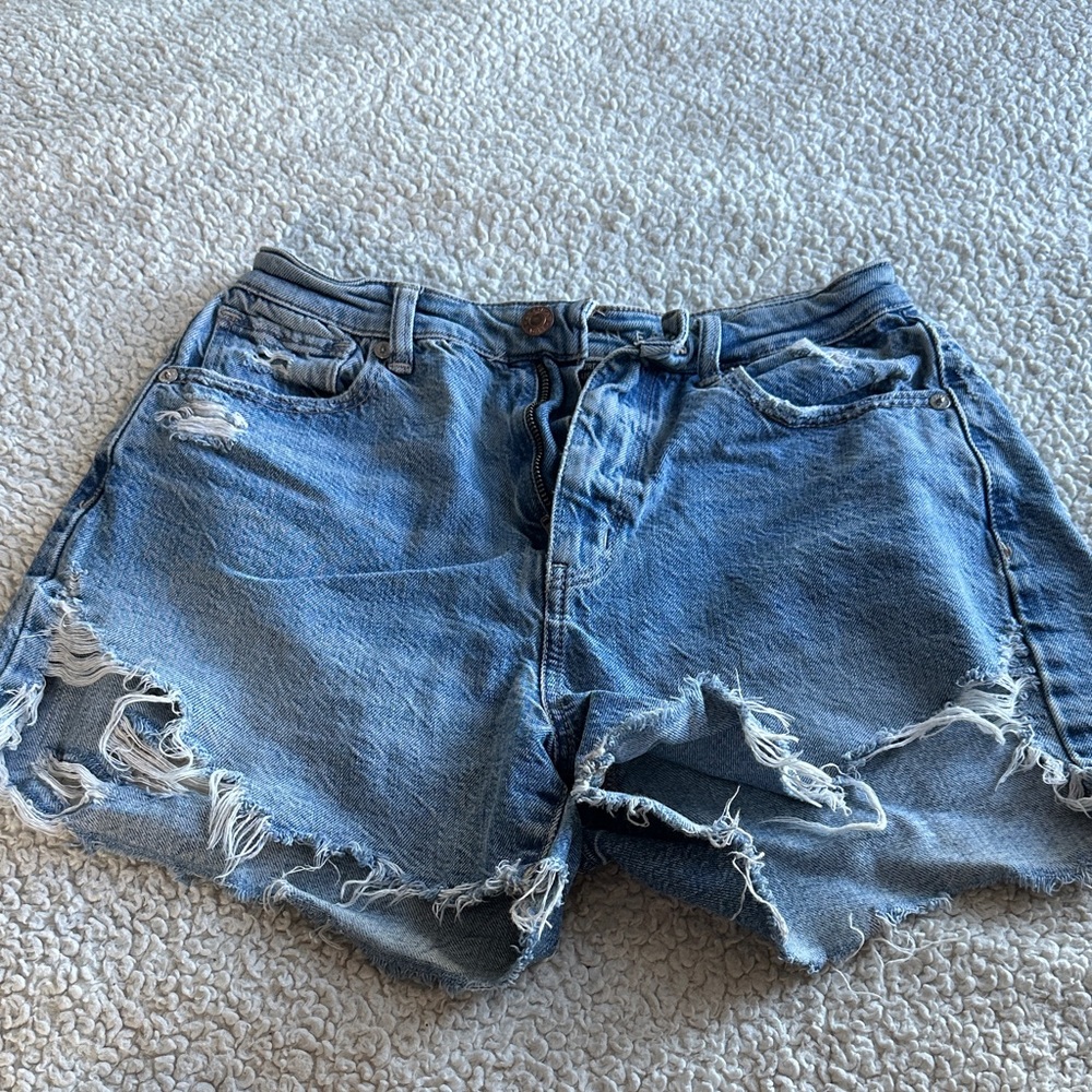 Blue Denim Women Shorts